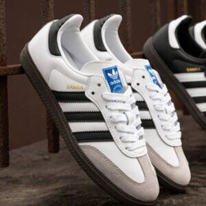 MUST TRY!!! adidas Women's Samba OG Shoes, White/Black/White